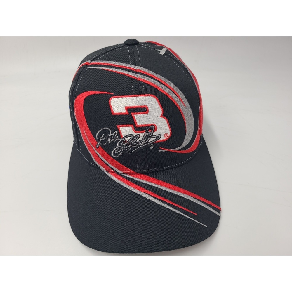 Vintage Dale Earnhardt #3 Goodwrench Swirl Chase Adjustable Hat Cap NASCAR Black